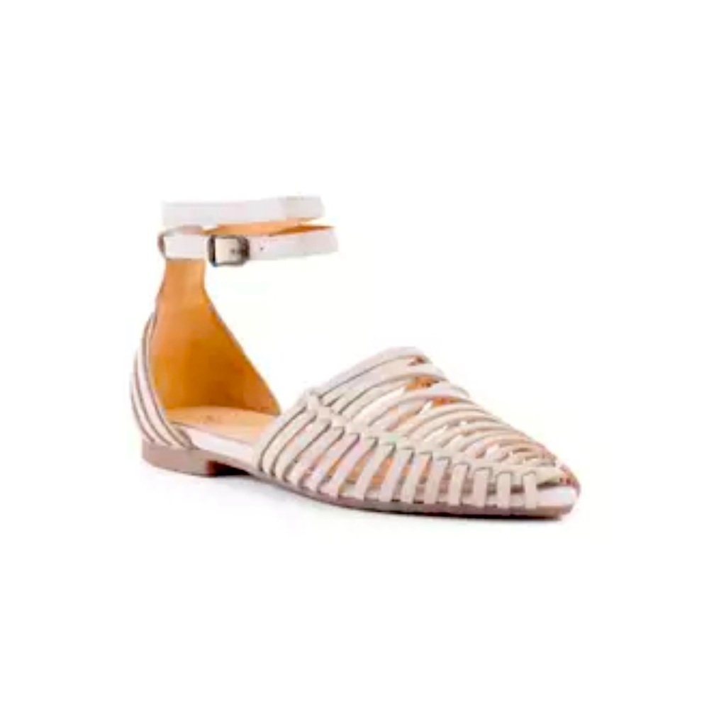 Seychelles Off-white Woven Leather Flats - Seychelles Trinket